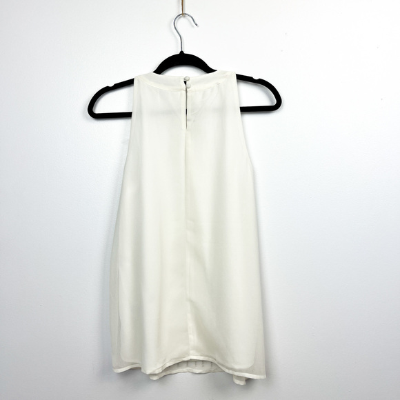 Sloane & Sadie Sleeveless White Beaded Blouse - Picture 3 of 10
